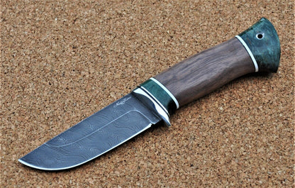 Damaszener Stahl Outdoor Jagd Damast Messer Nazarov Knives  Handarbeit HRC62