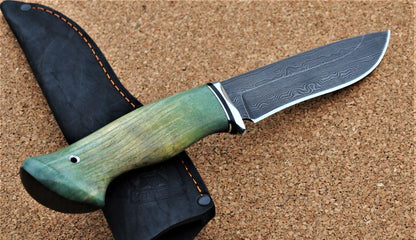 Damaszener Stahl Outdoor Jagd Damast Messer Nazarov Knives  Handarbeit HRC62