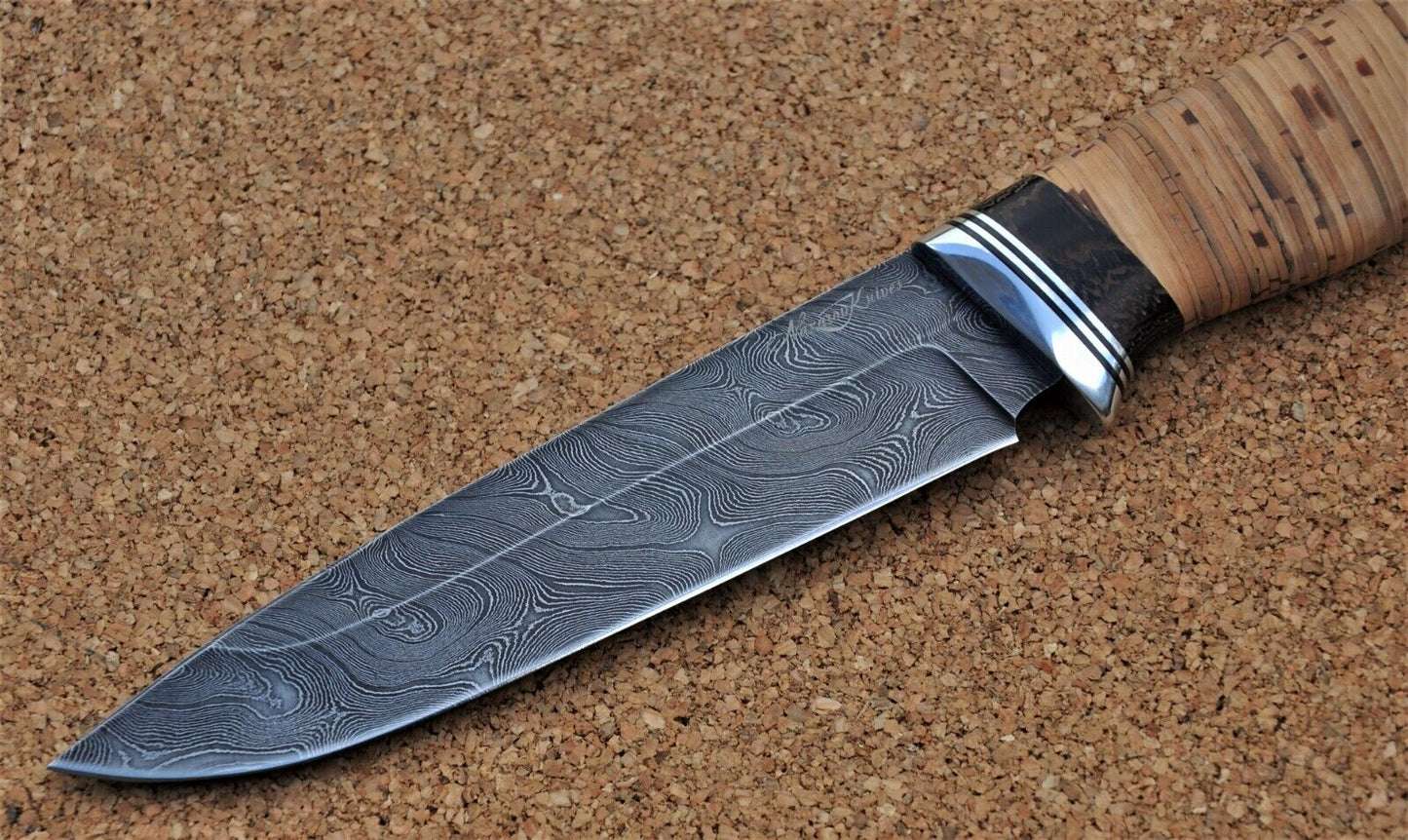 Damaszener Stahl Outdoor Jagdmesser Nazarov Knives