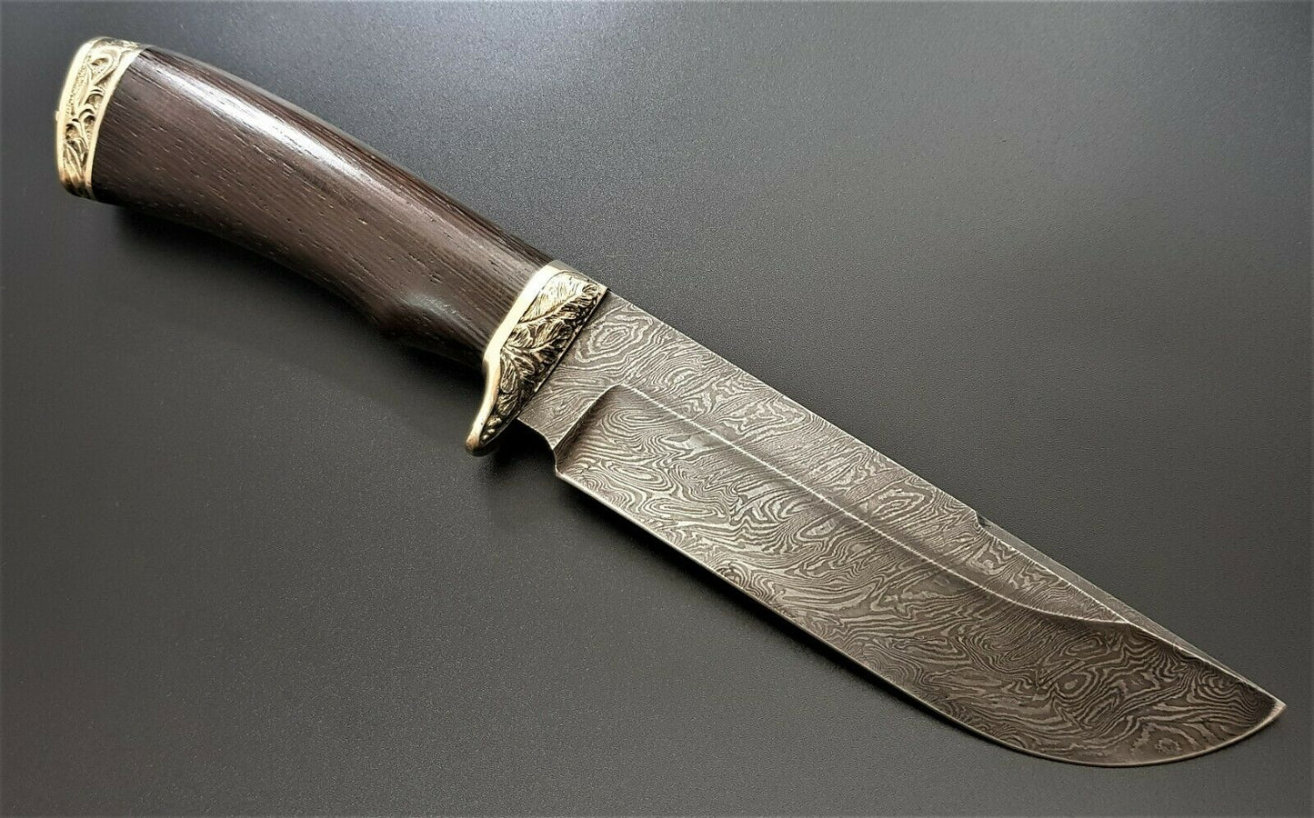 A.Marushin Outdoor Jagdmesser Damaszener Stahl Handarbeit