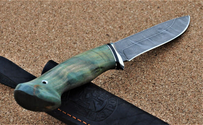 Damaszener Stahl Outdoor Jagd Damast Messer Nazarov Knives  Handarbeit HRC62