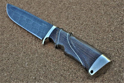 Damaszener Stahl Outdoor Jagd Messer Nazarov Knives Handarbeit HRC62 Барракуда