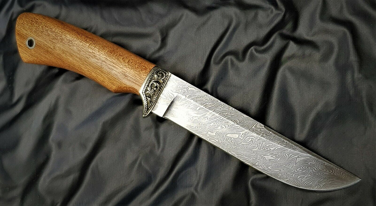 A.Marushin  Outdoor Jagdmesser Damaszener Stahl  Handarbeit