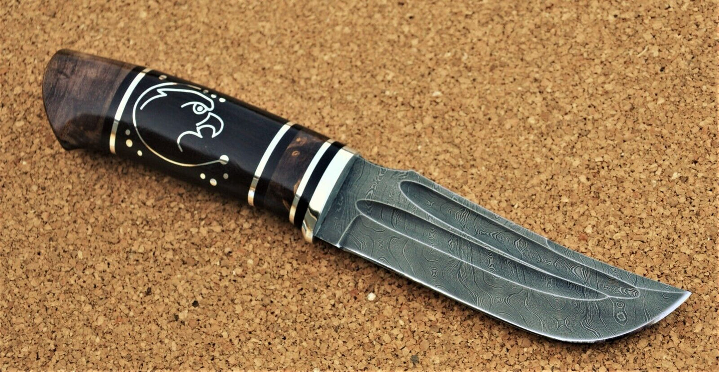 Damaszener Stahl Outdoor Jagdmesser Nazarov Knives