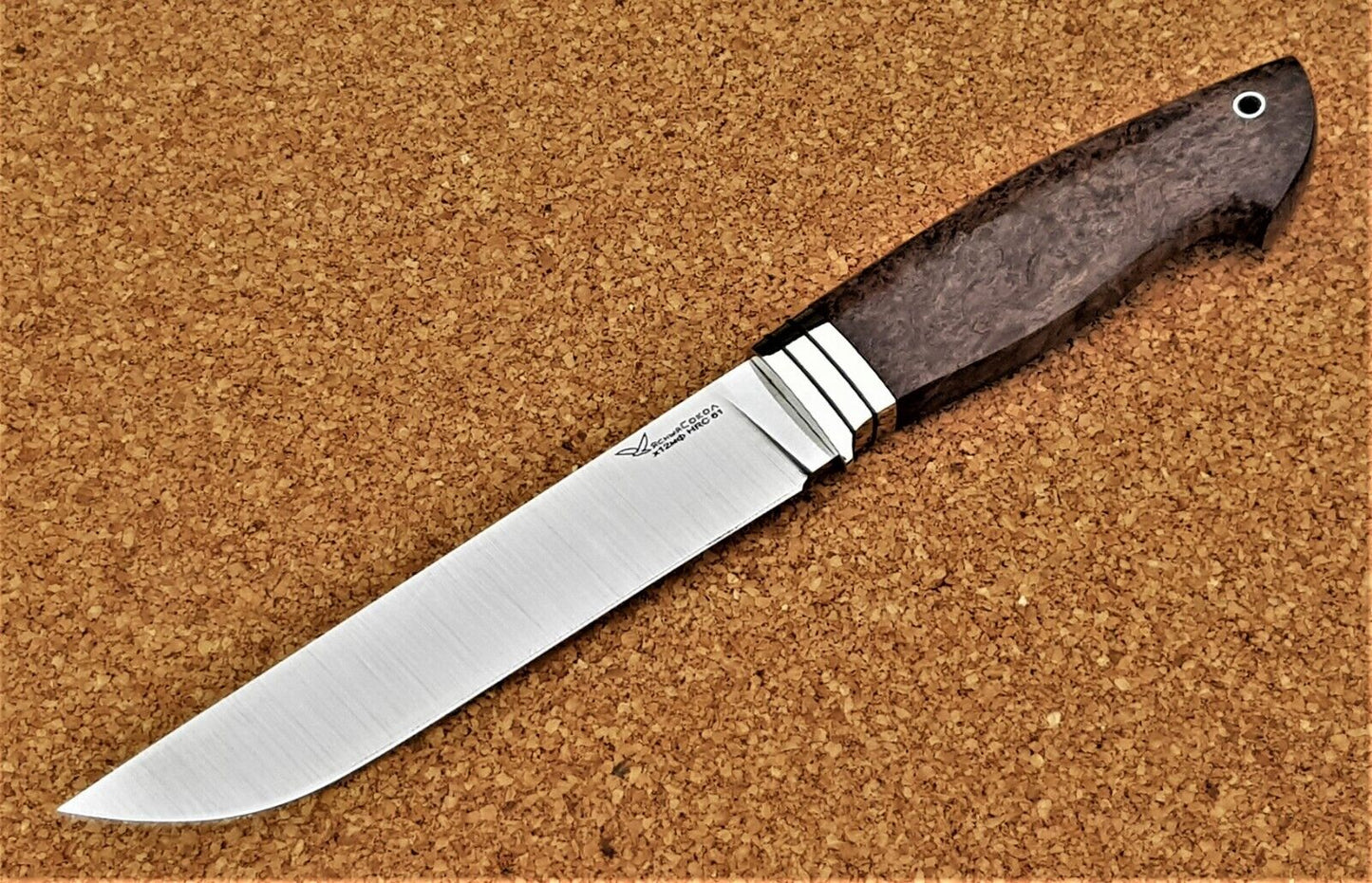 H12MF Stahl Outdoor Jagd Messer  Yasniy Sokol Russland Handarbeit HRC 61 Кабан