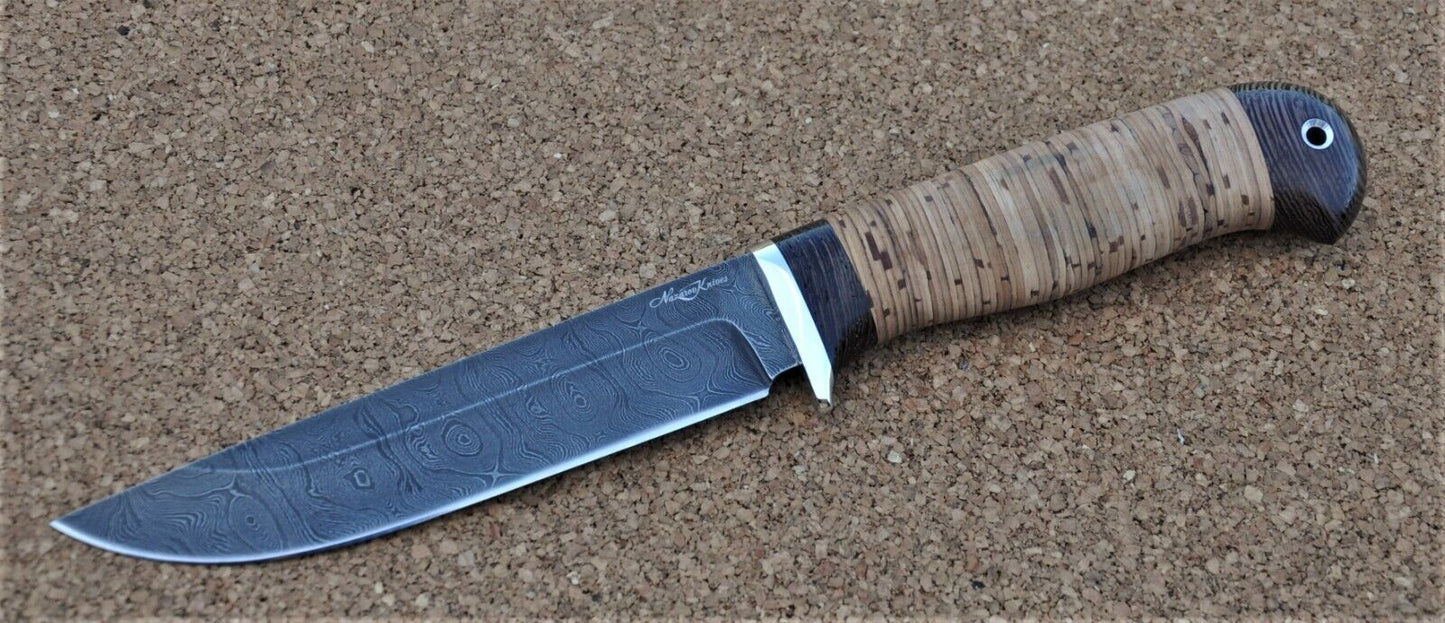 Damaszener Stahl Outdoor Jagdmesser Nazarov Knives