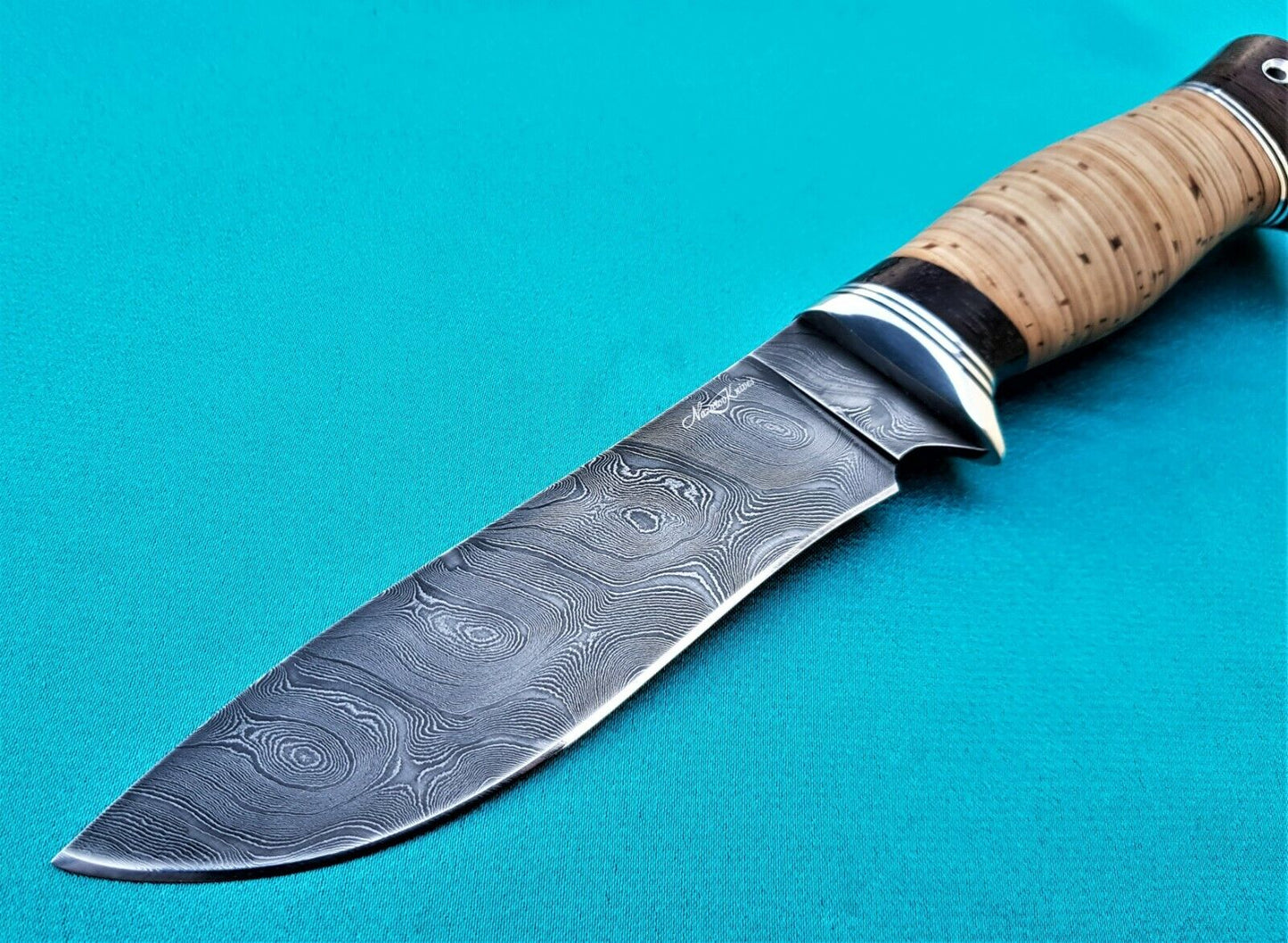 Damaszener Stahl Outdoor Jagdmesser Nazarov Knives