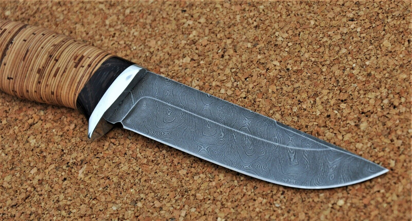 Damaszener Stahl Outdoor Jagd Messer Nazarov Knives Handarbeit HRC 62 Снегирь