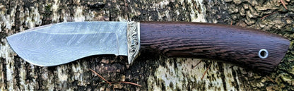 A.Marushin  Outdoor Jagdmesser Damaszener Stahl Handarbeit