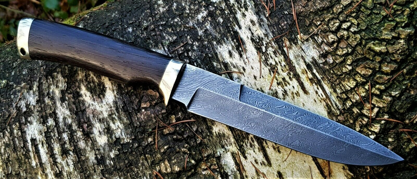 A.Marushin Outdoor Jagdmesser Damaszener Stahl  Handarbeit