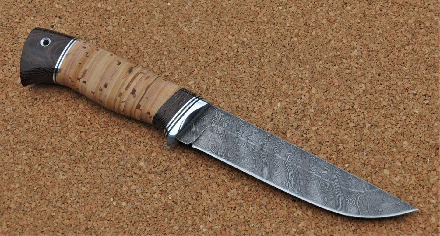 Damaszener Stahl Outdoor Jagdmesser Nazarov Knives