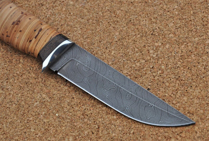 Damaszener Stahl Outdoor Jagdmesser Nazarov Knives