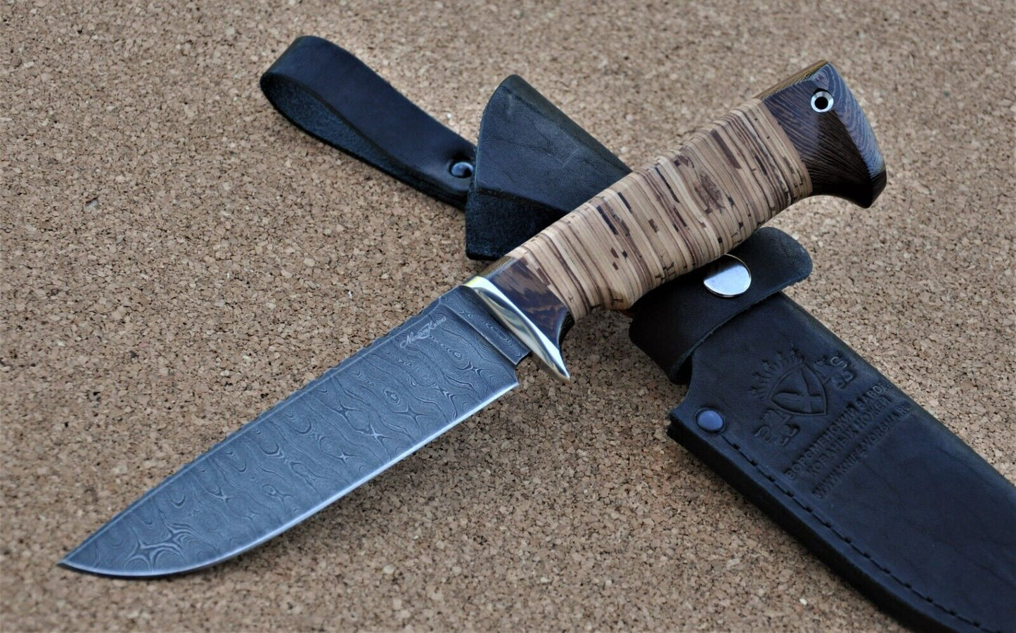 Damaszener Stahl Outdoor Jagd Messer Nazarov Knives Handarbeit HRC62 Барракуда-3