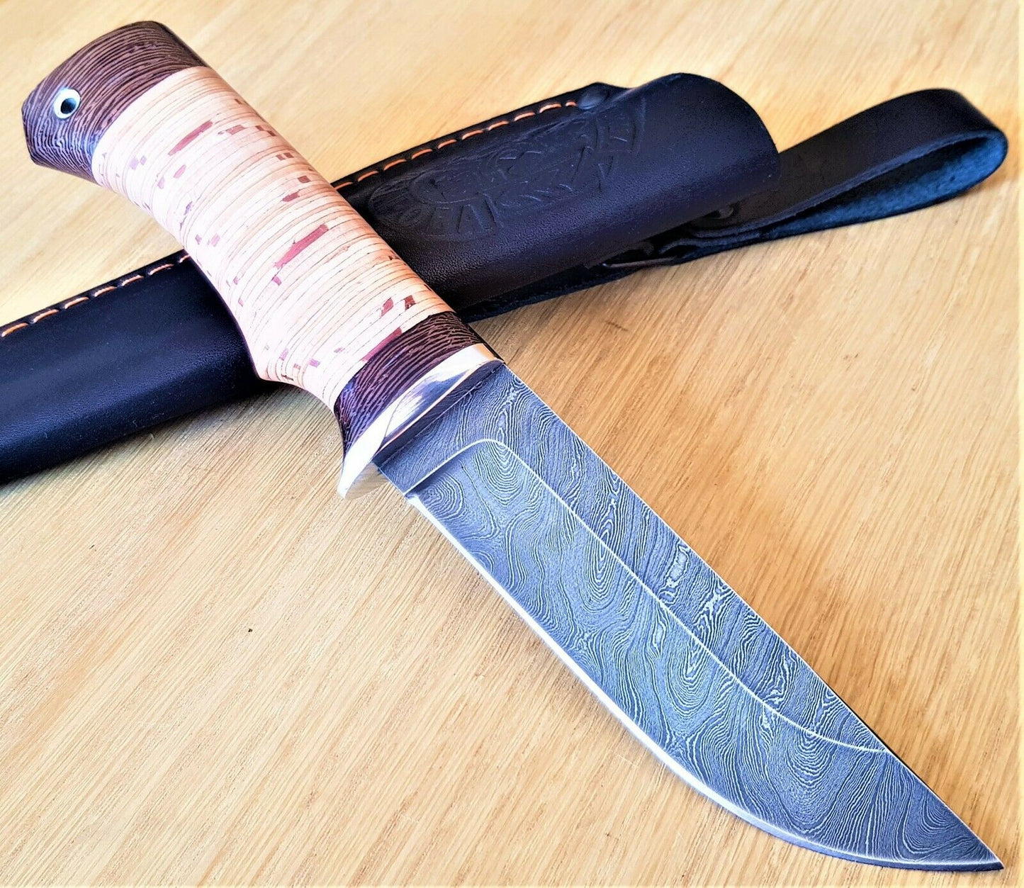 Nazarov Knives  Damaszener Stahl Outdoor Jagdmesser