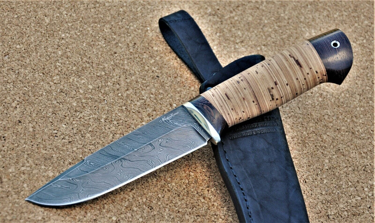 Damaszener Stahl Outdoor Jagd Messer Nazarov Knives Handarbeit HRC62 Кабан