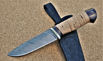 Damaszener Stahl Outdoor Jagd Messer Nazarov Knives Handarbeit HRC62 Кабан