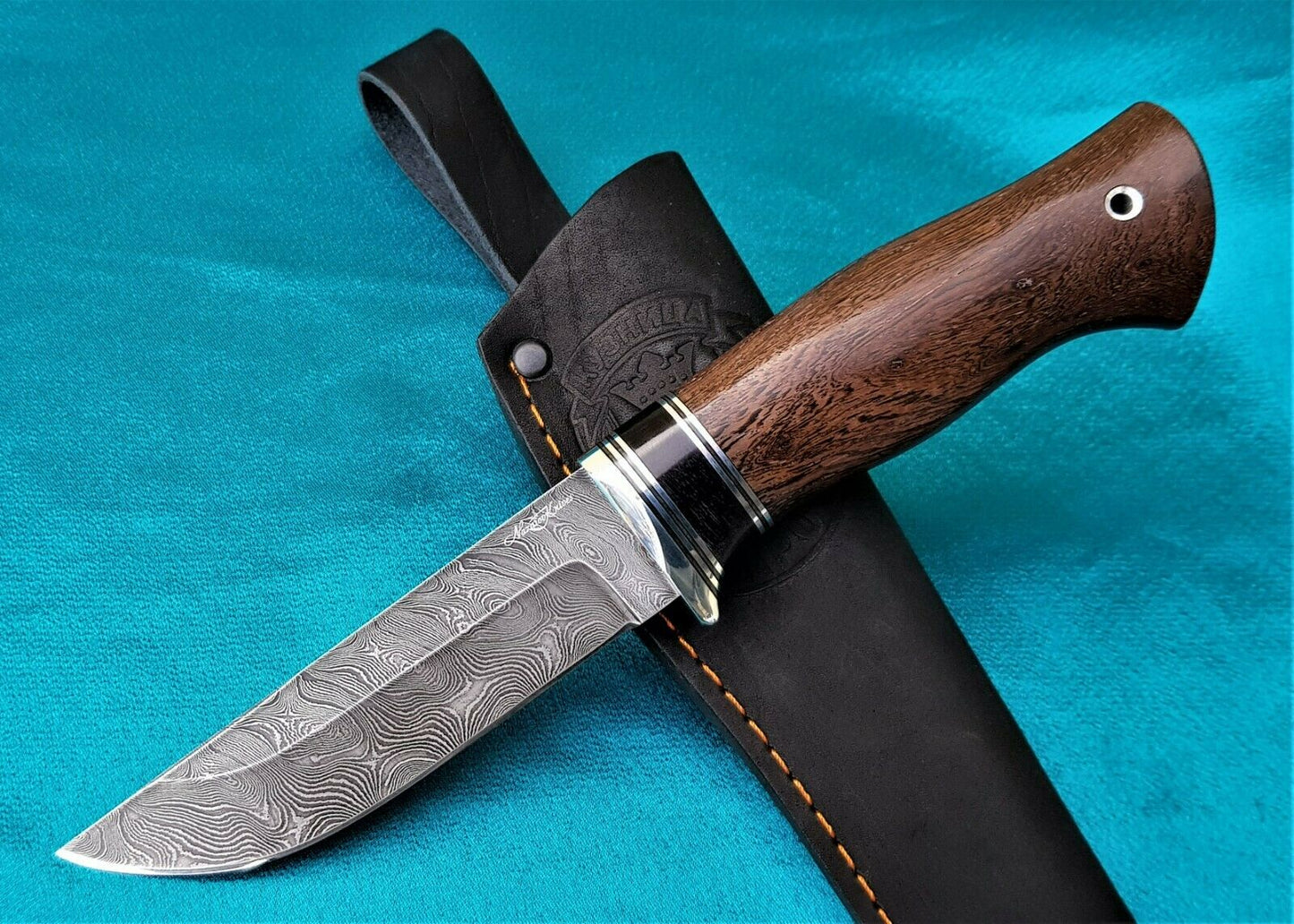 Damast Outdoor Jagd Messer Nazarov Knives Russland Handarbeit HRC62 Беркут