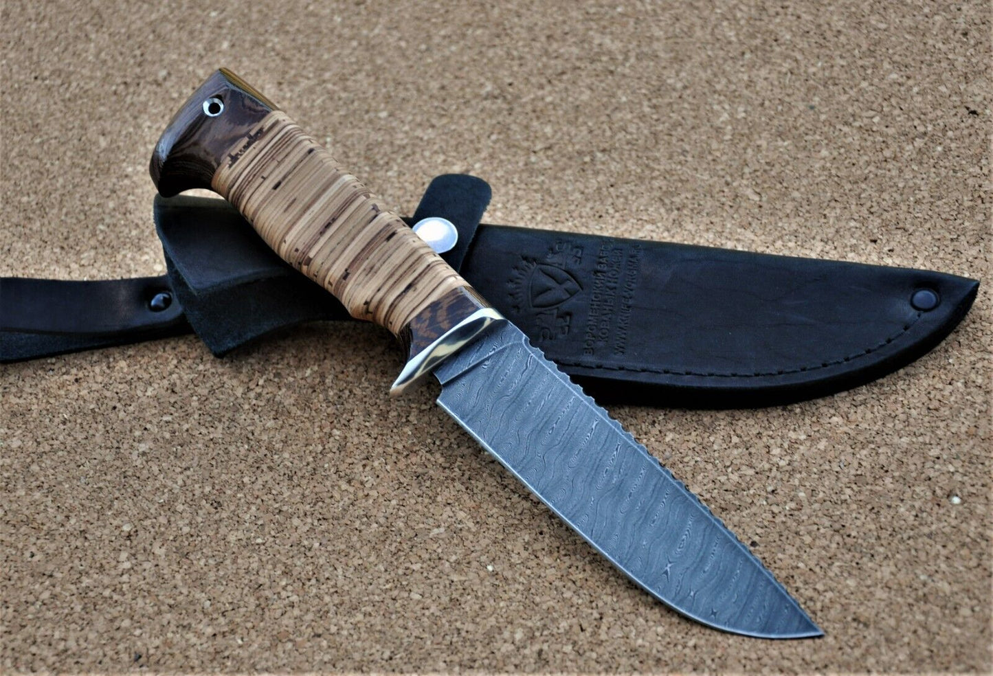 Damaszener Stahl Outdoor Jagd Messer Nazarov Knives Handarbeit HRC62 Барракуда-3