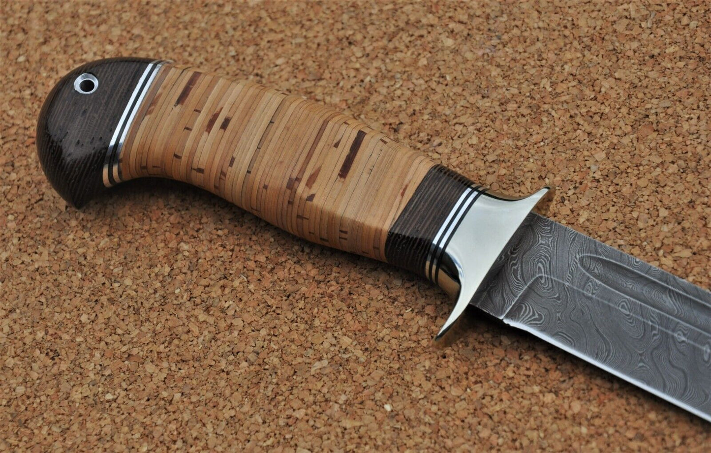 Damaszener Stahl Outdoor Jagdmesser Nazarov Knives