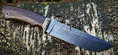 A.Marushin Outdoor Jagdmesser Damaszener Stahl Handarbeit