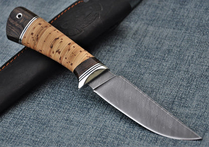 Damaszener Stahl Outdoor Jagdmesser Nazarov Knives  Handarbeit