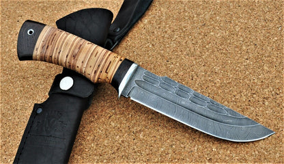 Damaszener Stahl Outdoor Jagd Messer Nazarov Knives Handarbeit HRC62 Алтай