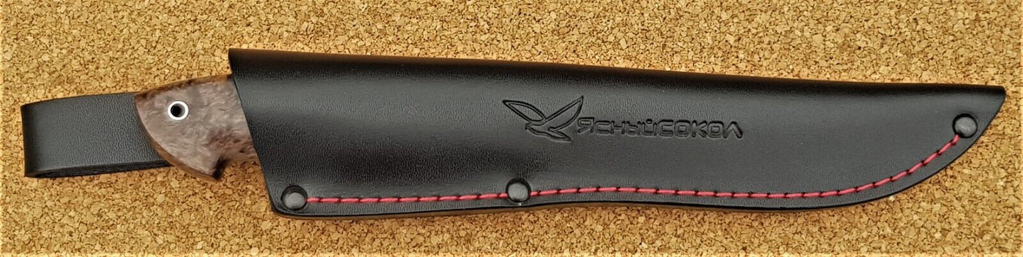 H12MF Stahl Outdoor Jagd Messer Yasniy Sokol Russland Handarbeit HRC 61 Ястреб