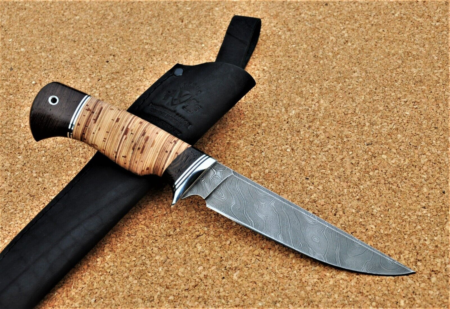 Damaszener Stahl Outdoor Jagd Messer Nazarov Knives Handarbeit HRC62 Байкал