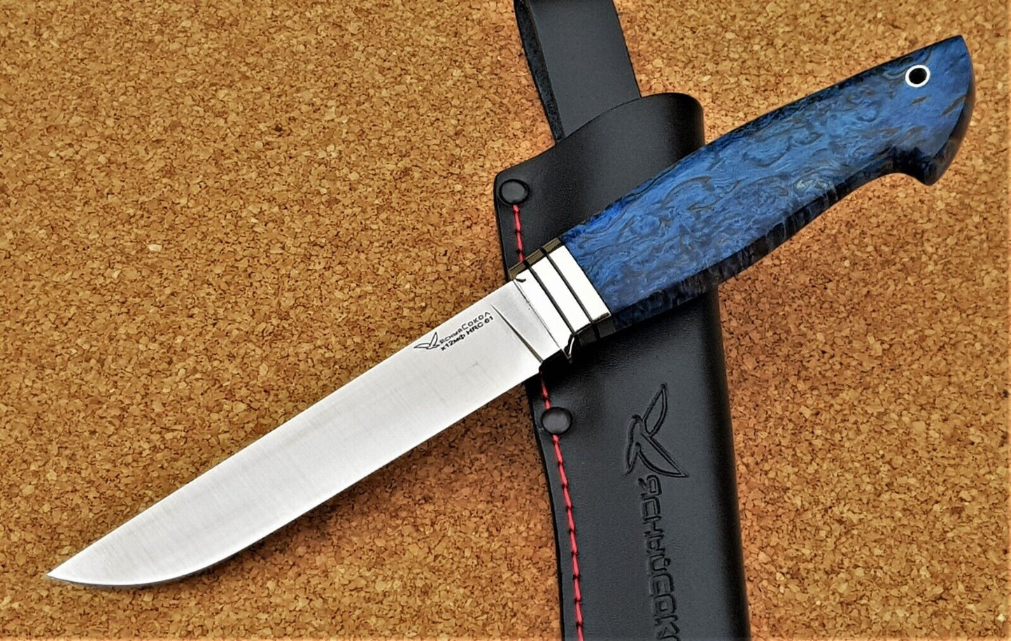 H12MF Stahl Outdoor Jagd Messer  Yasniy Sokol Russland Handarbeit HRC 61 Каракал