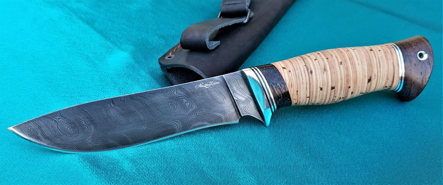 Damaszener Stahl Outdoor Jagdmesser Nazarov Knives