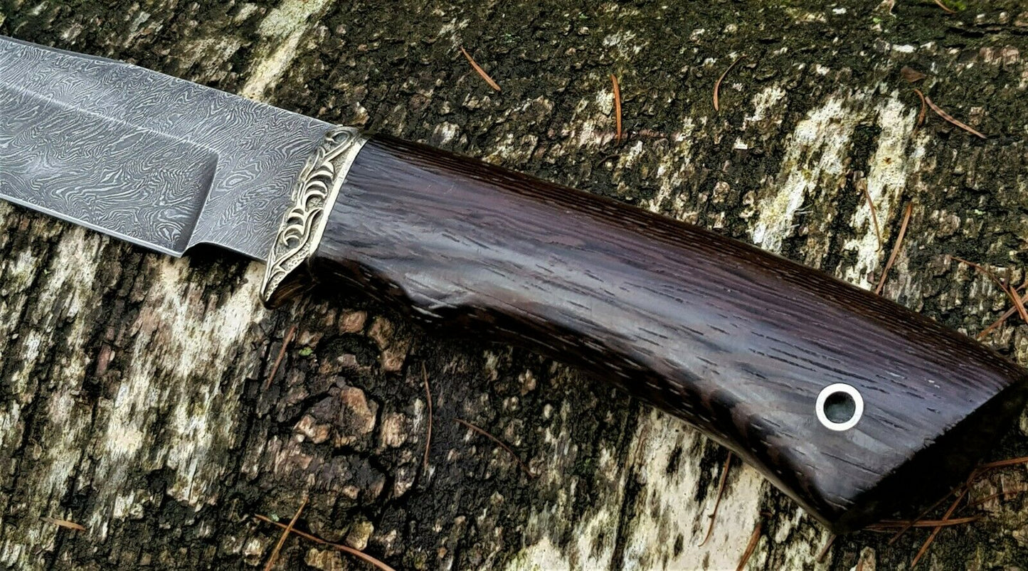 A.Marushin Outdoor Jagdmesser Damaszener Stahl  Handarbeit