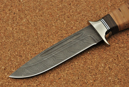 Damaszener Stahl Outdoor Jagdmesser Nazarov Knives