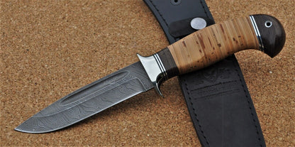 Damaszener Stahl Outdoor Jagdmesser Nazarov Knives